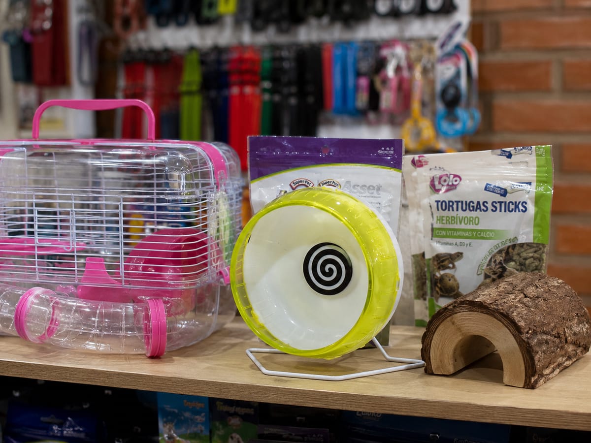 Accesorios para otros animales en Pocito: jaulas, ruedas y alimento para hámsters, tortugas y cuyis